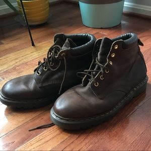 Vintage Brown Doc Marten boots. Made in England